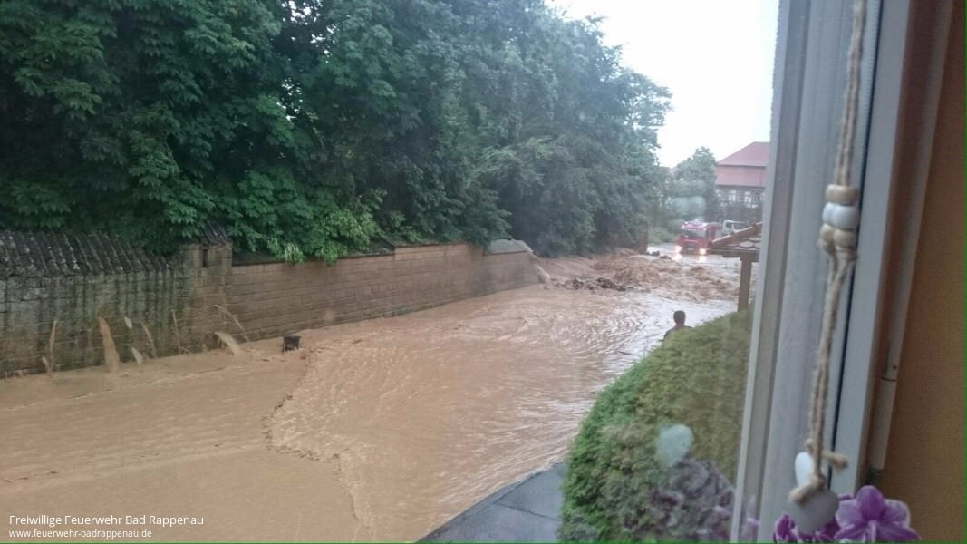 Einsatz der Feuerwehr Bad Rappenau - Unwetterlage