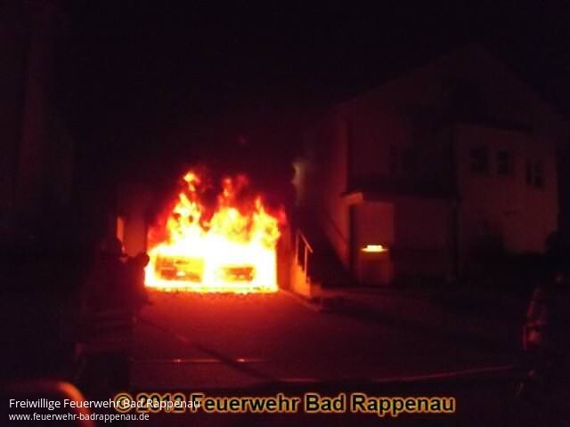 Garagenbrand in Obergimpern mit hohem Sachschaden