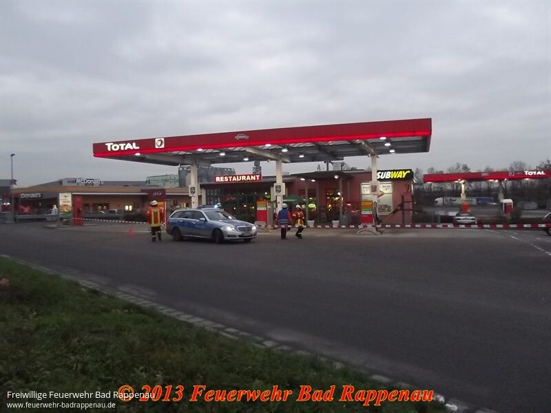 Gasausströmung im Autohof