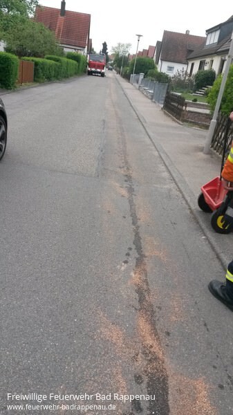 Ölspur zieht sich durch die halbe Kernstadt