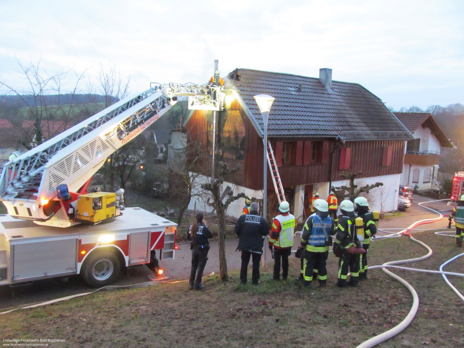 Überlandhilfe Gebäudebrand Kirchardt