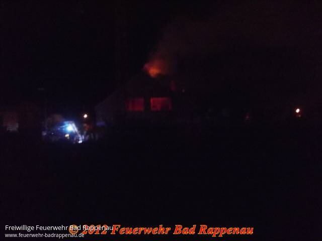 Dachstuhlbrand in Rohbau