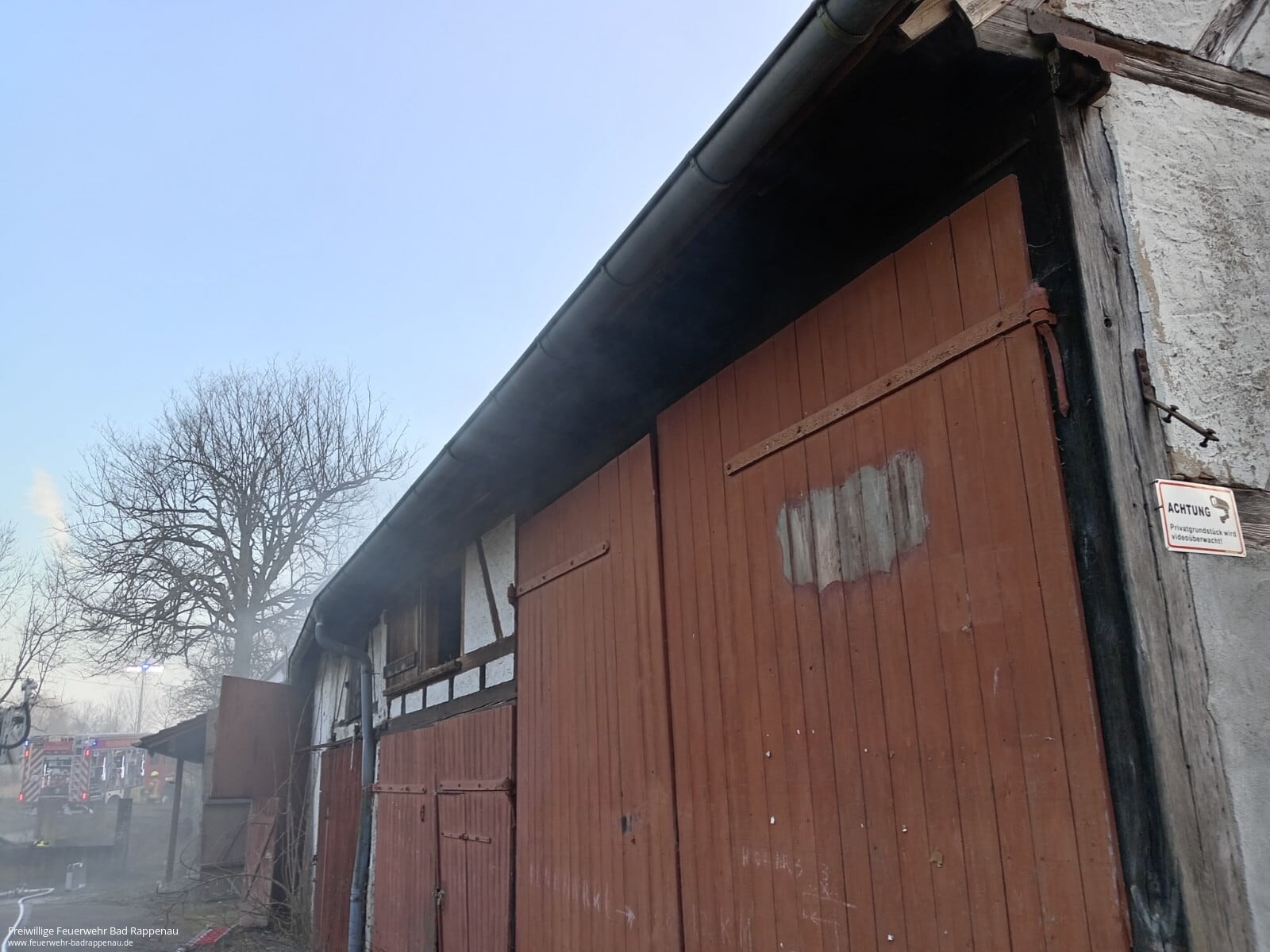 Rauchentwicklung in der Guttenbergstraße