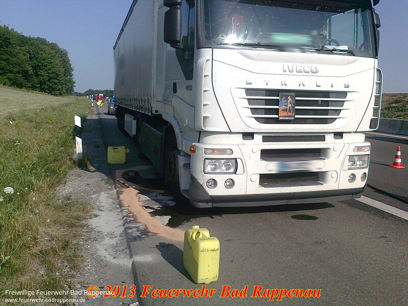 LKW-Brand entpuppt sich als geplatzter Turbo-Lader