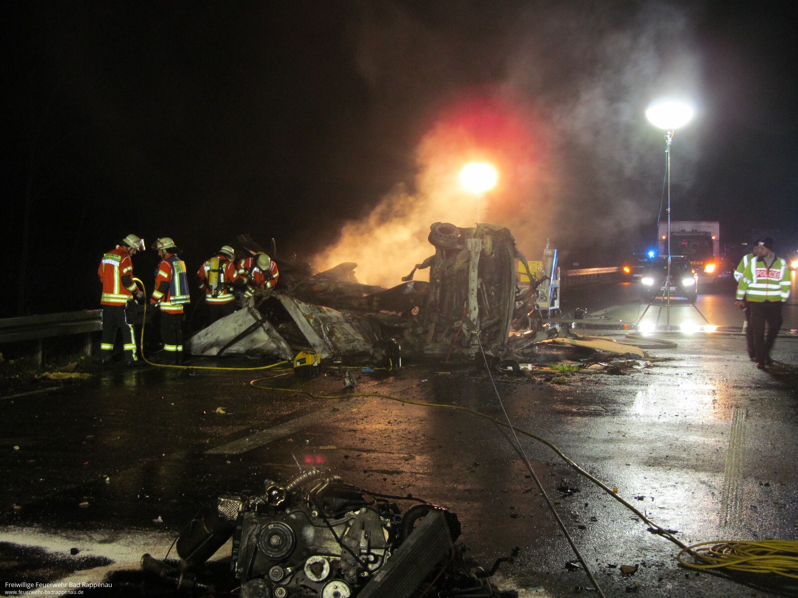 Schwerer Verkehrsunfall A6 mit tödlichem Ausgang