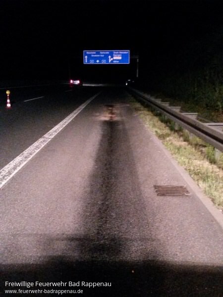 Ölspur nach Motorschaden