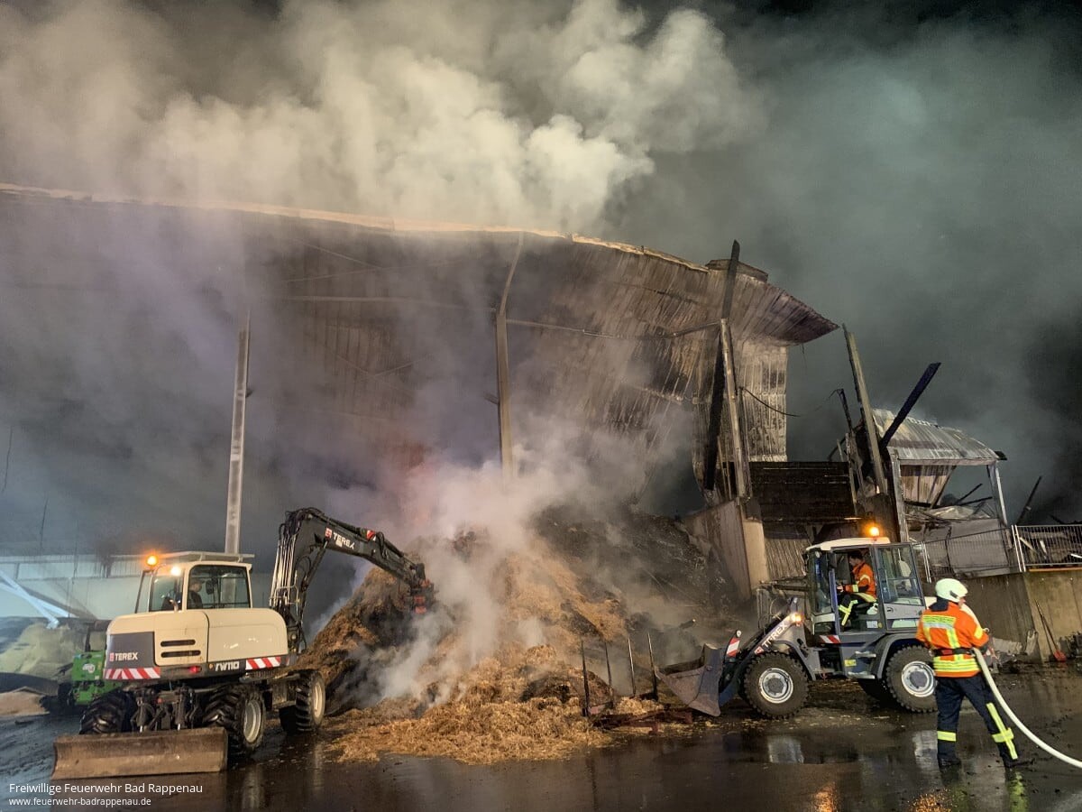 Großbrand auf Putenhof