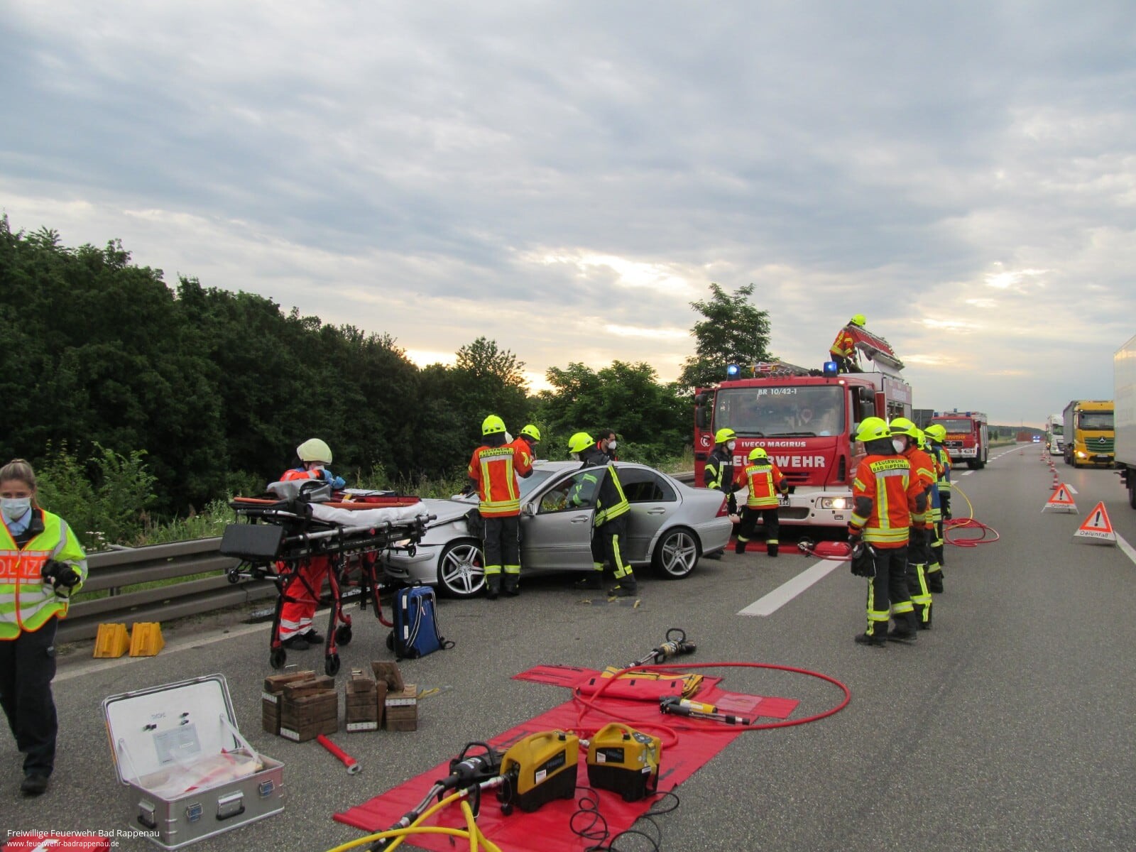 Verkehrsunfall PKW A6