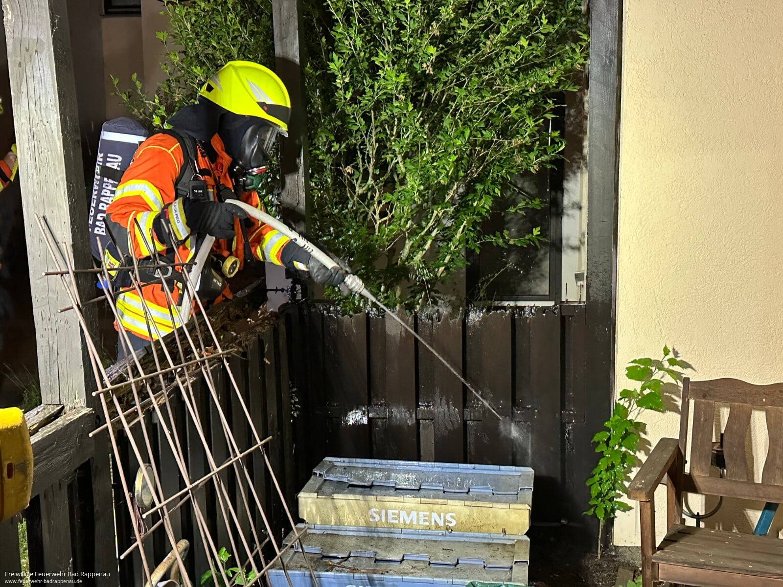 Rauchentwicklung auf Balkon