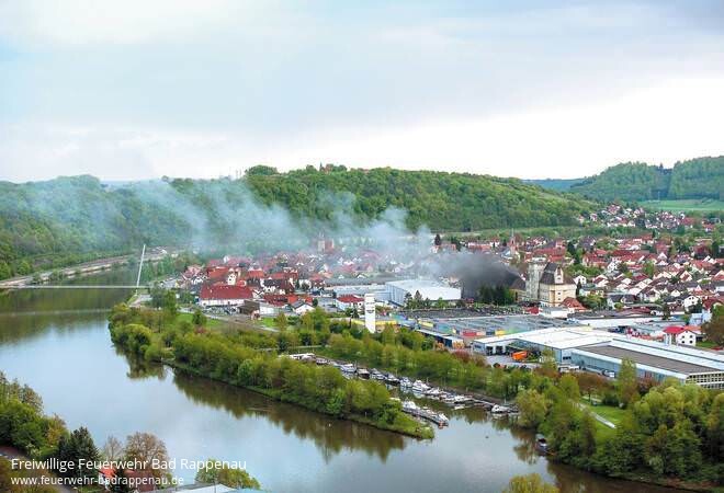 Überlandhilfe bei Großbrand in Haßmersheim (NOK)