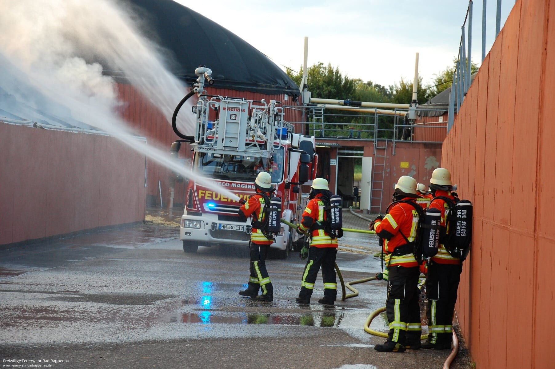 Brand auf landwirtschaftlichem Anwesen