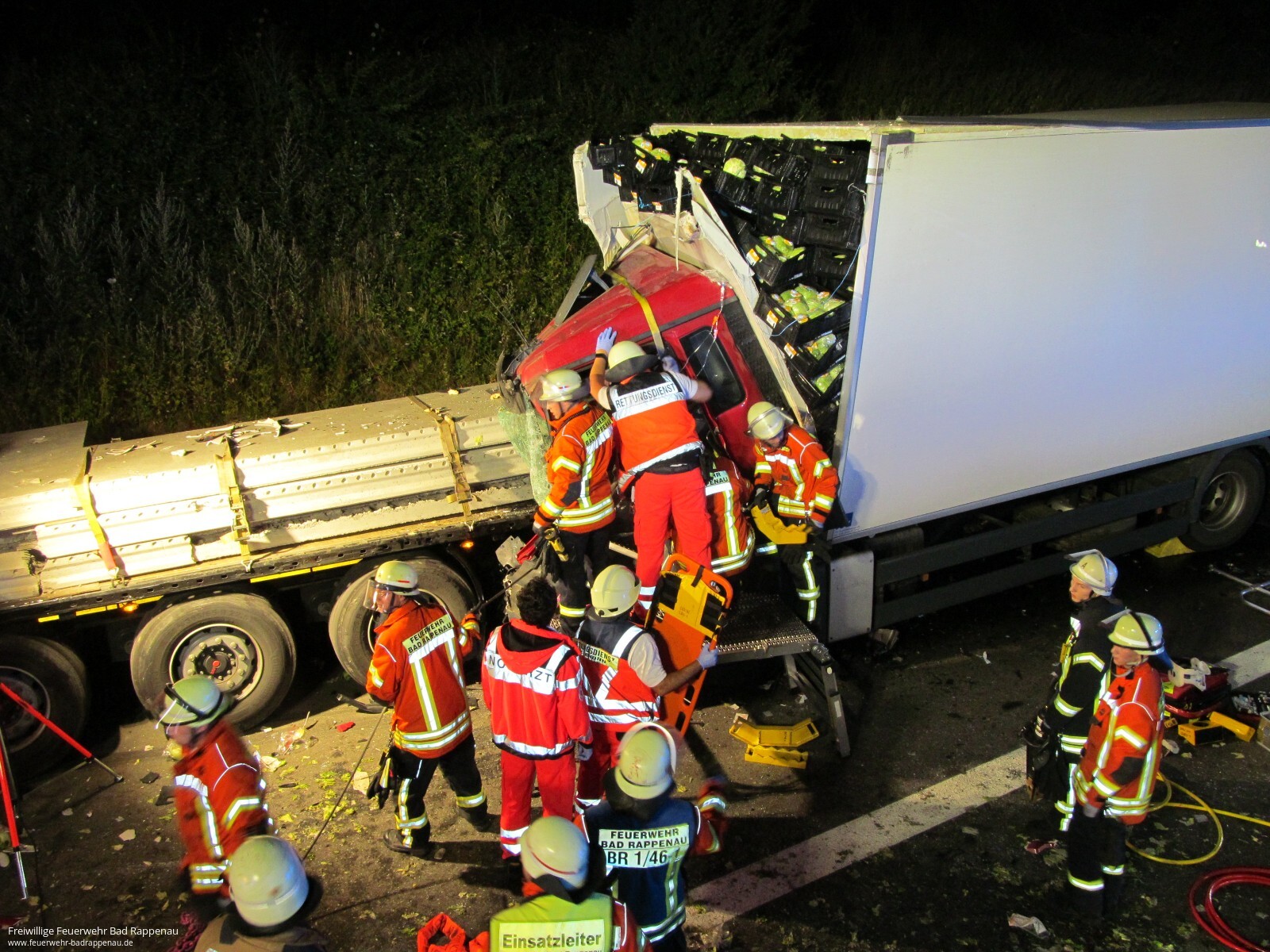Schwerer LKW-Unfall auf der BAB 6