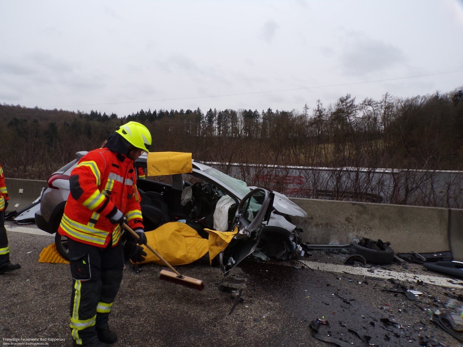 Schwerer Verkehrsunfall auf der A6 nach Falschfahrt