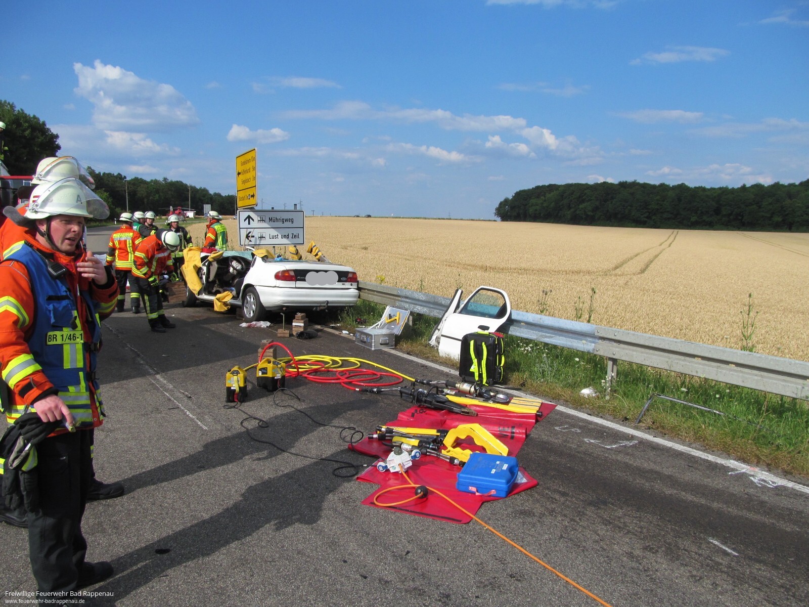 Schwerer Verkehrsunfall zwischen Babstadt und Siegelsbach