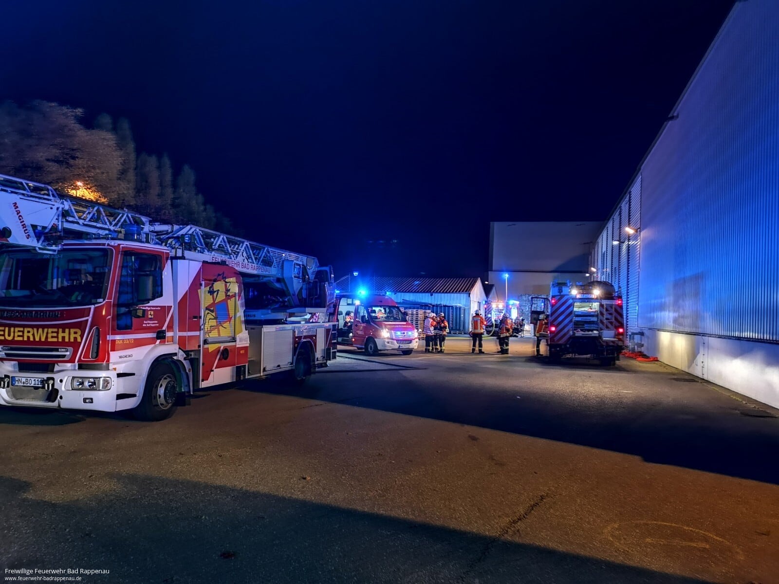 Komplexer Brandeinsatz in Industriebetrieb