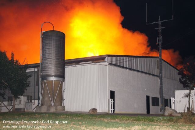 Brand auf Hühnerhof