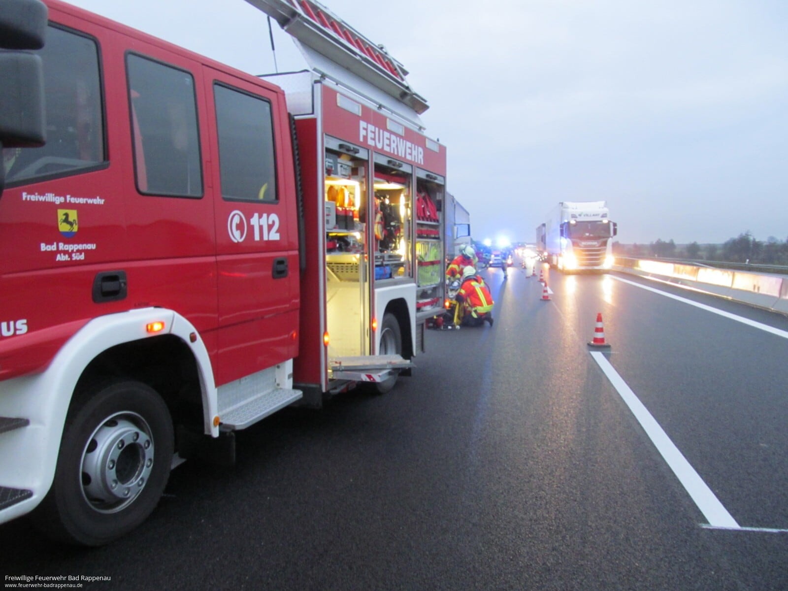Verkehrsunfall LKW A6