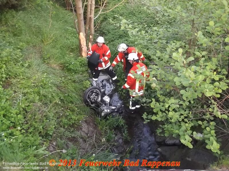 schwerer Motorradunfall und Melderalarm innerhalb einer halben Stunde